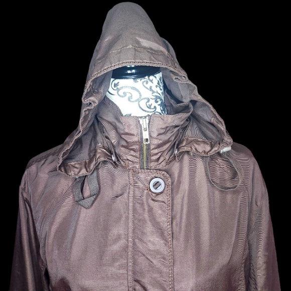 LANDS END Women's Brown Spring Jacket- Large (14/16) - Picture 2 of 8